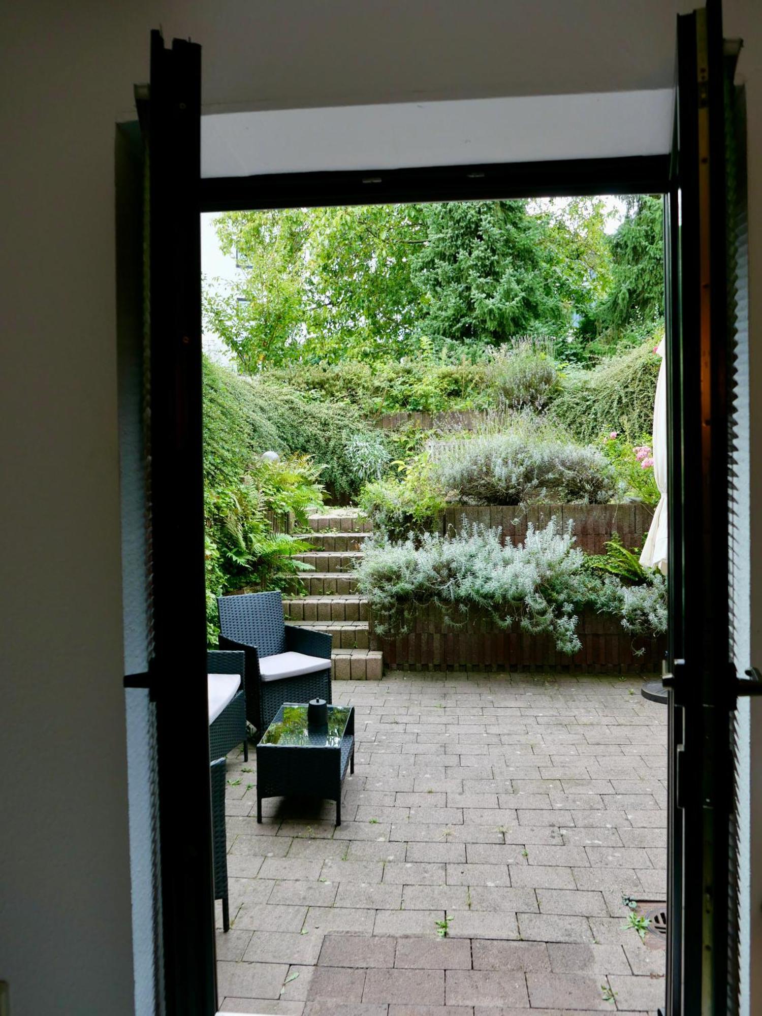 Schoenes Apartment Mit Terrasse Im Steingarten バート・フィルベル エクステリア 写真