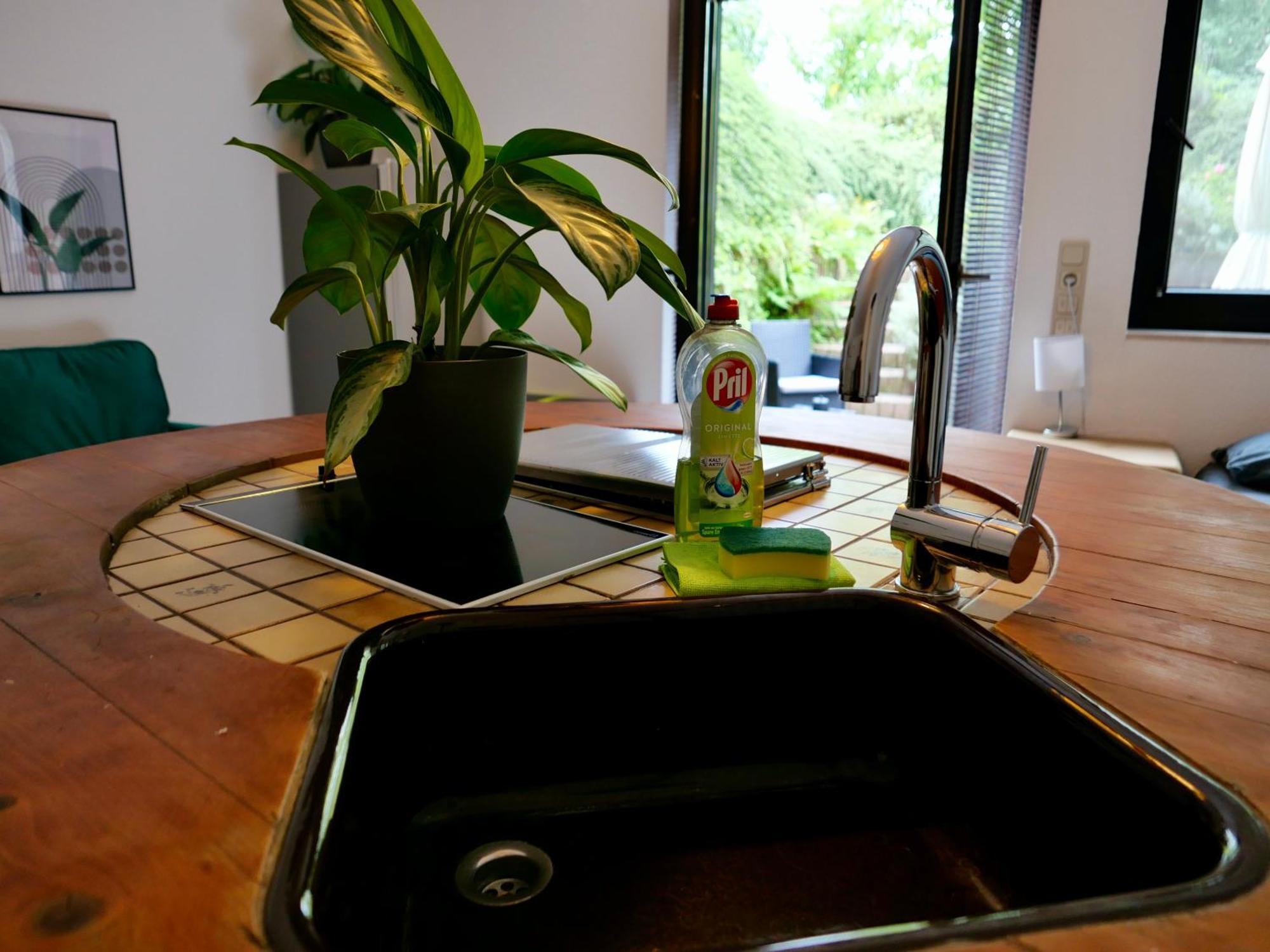 Schoenes Apartment Mit Terrasse Im Steingarten バート・フィルベル エクステリア 写真